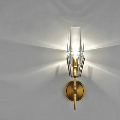 Nordic retro crystal LED wall light for home decoration