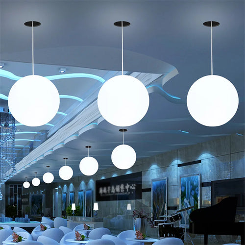 Nordic globe pendant light ball dia20cm 30cm - vue 5 sur 6