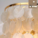 Natural shell wall light with pleasant sound