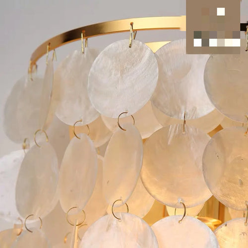 Natural shell wall light with pleasant sound - vue 6 sur 21