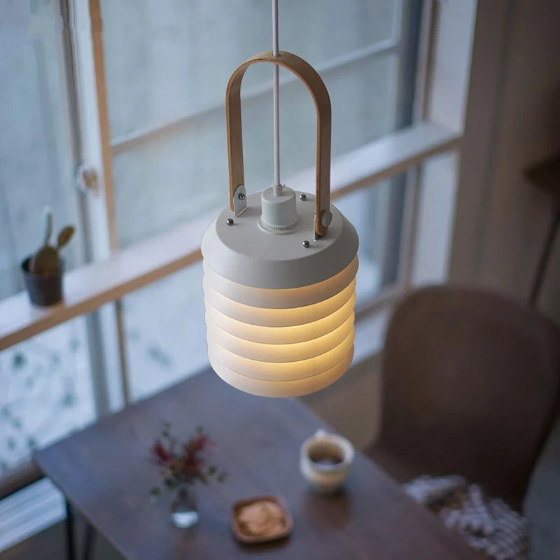 creative wooden pendant light for restaurant and kitchen