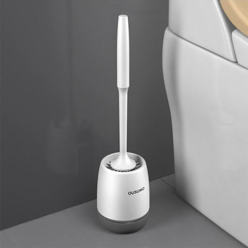 Long-handled silicone wall-mounted cleaning brush - vue 10 sur 10