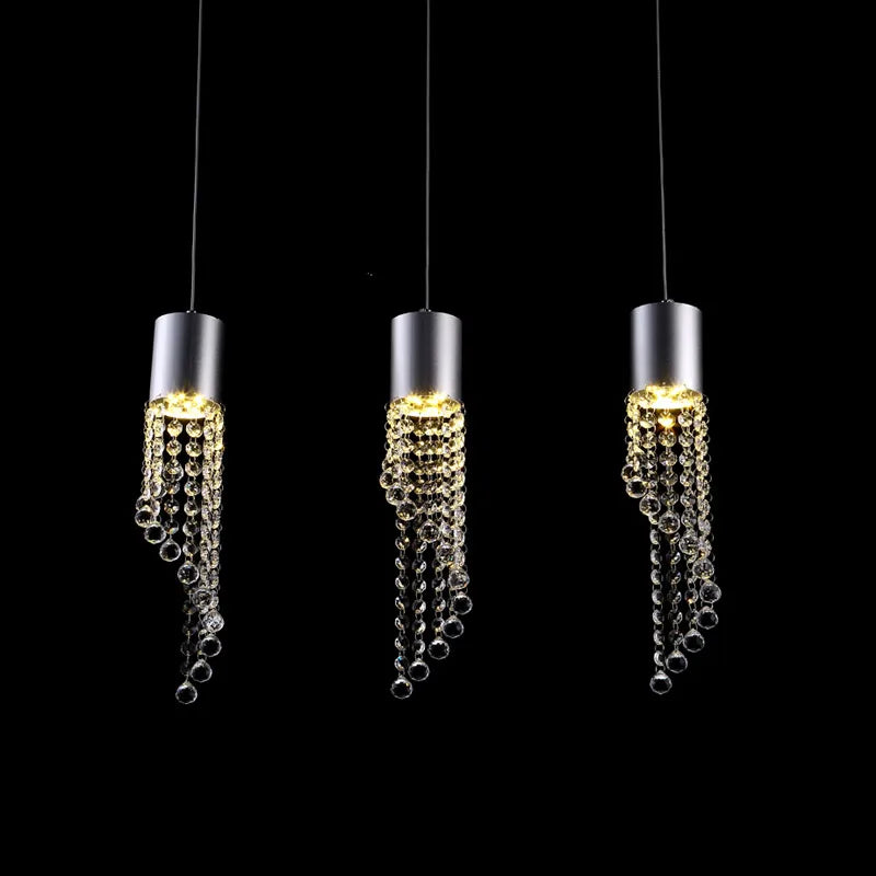 Modern crystal pendant for decorative indoor lighting