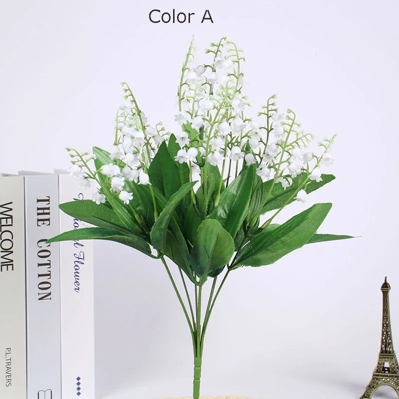 Artificial lily of the valley bouquet for weddings and party decoration