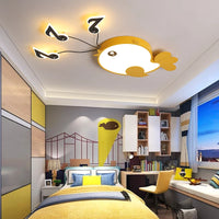 Modern LED ceiling light for interior, contemporary style and warm atmosphere
