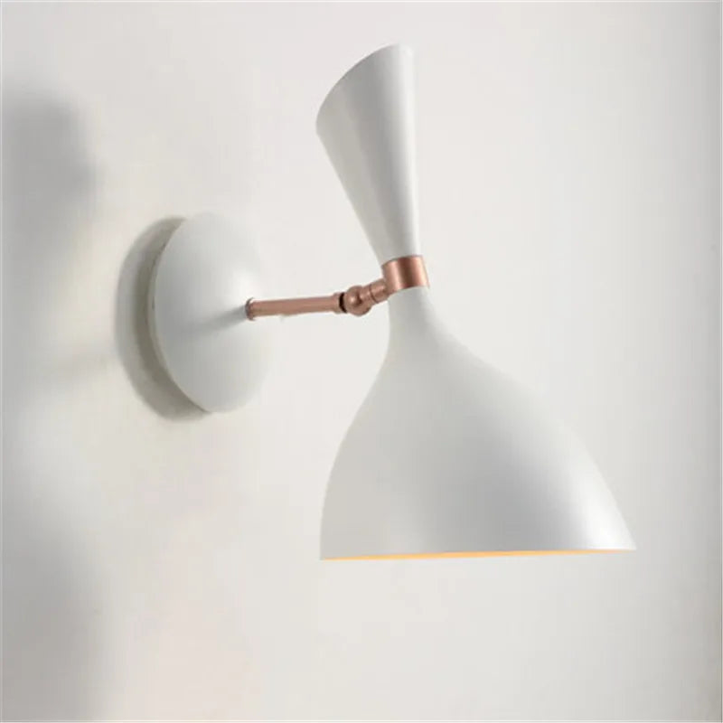 Creative metal wall light in minimalist Nordic style for interiors