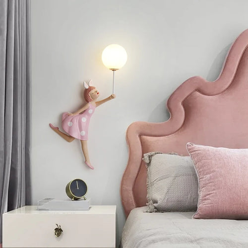 Creative and modern balloon wall light for children's room - vue 4 sur 8