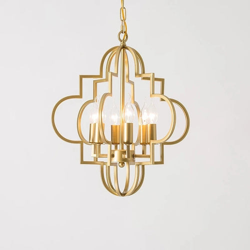 American country style pendant light for interior decor - vue 2 sur 6