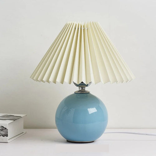 Korean pleated table lamp - vue 16 sur 25