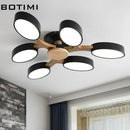 Grey tree-shaped LED ceiling light