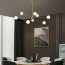Decorative copper chandelier for a Nordic interior