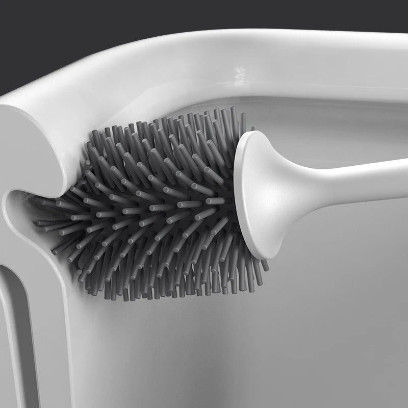 Long-handled silicone wall-mounted cleaning brush - vue 6 sur 10