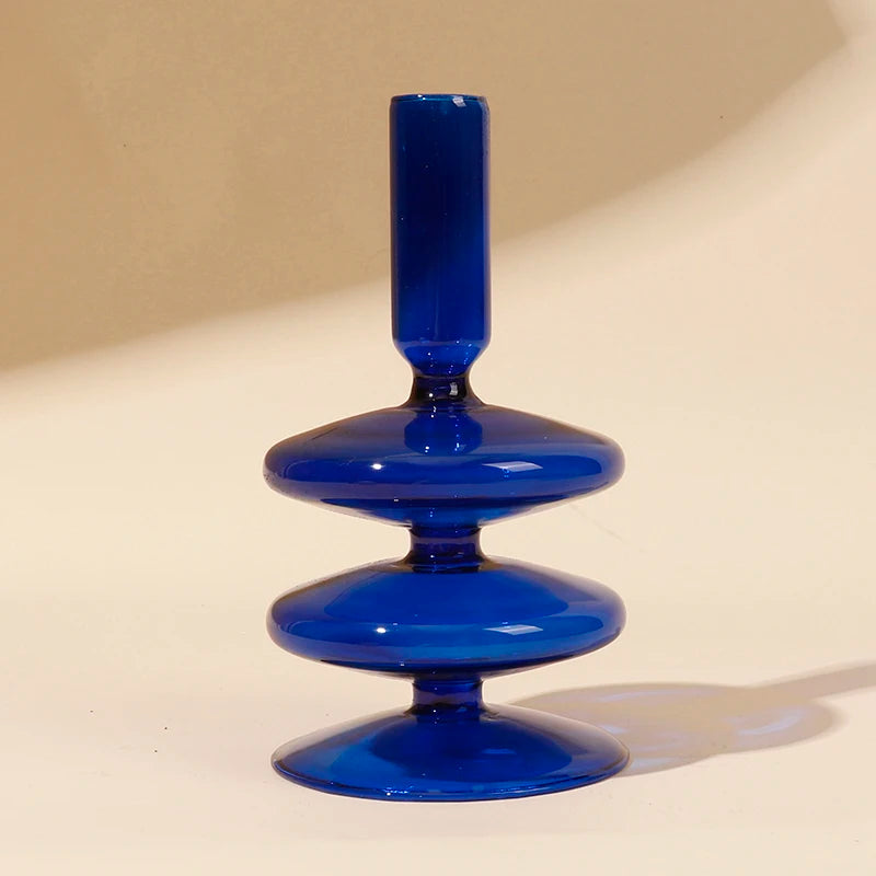 Glass candle holders for romantic decoration and parties - vue 12 sur 14