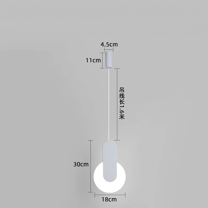 modern led pendant light for elegant interior decoration - vue 10 sur 12