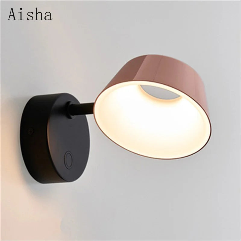Modern nordic creative rotatable LED wall light