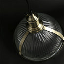 Vintage clear glass hanging lamp for nostalgic ambience