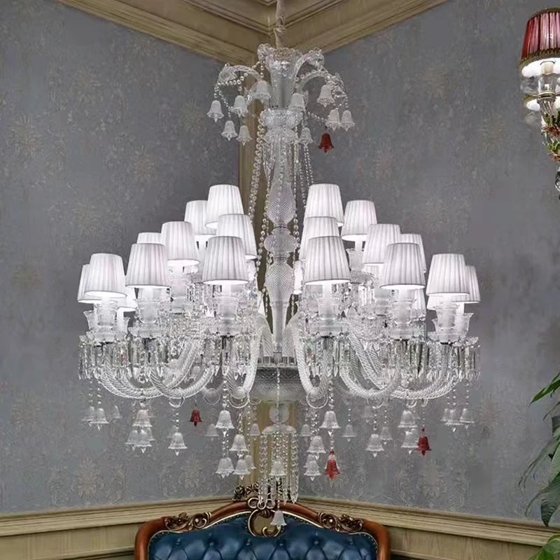 Black crystal chandelier for luxurious and elegant lighting