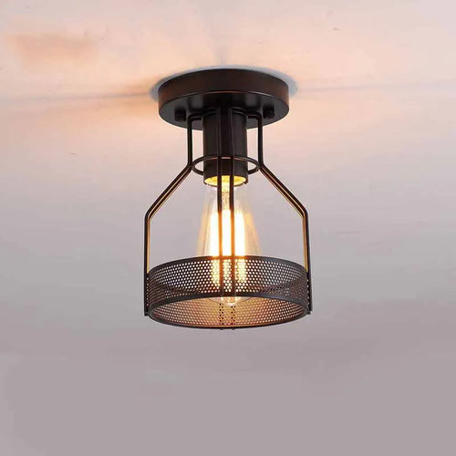 Retro vintage industrial ceiling light for hotel bar restaurant - vue 6 sur 6