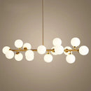 Scandinavian design milky glass lamp with holder