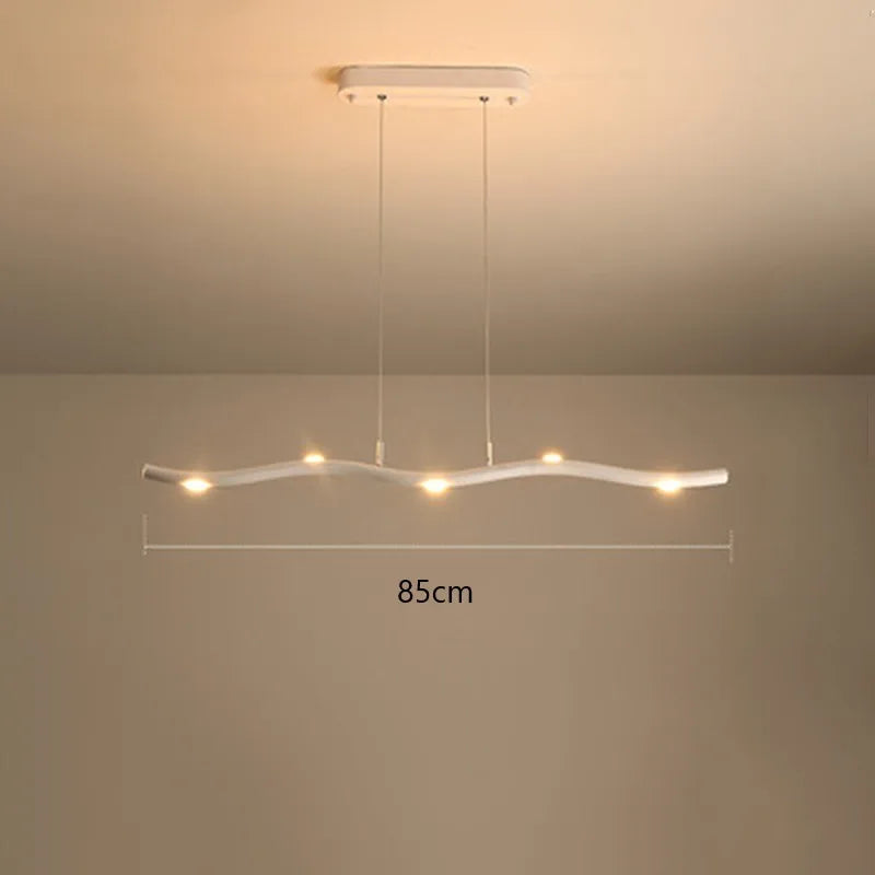 Post-modern simple curve LED pendant light