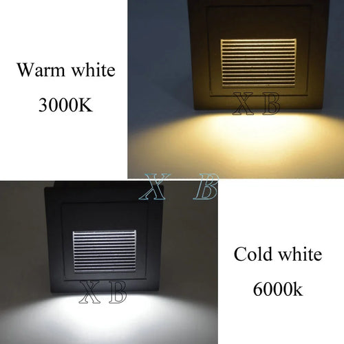 Waterproof LED wall light for outdoor stairs and steps - vue 10 sur 14