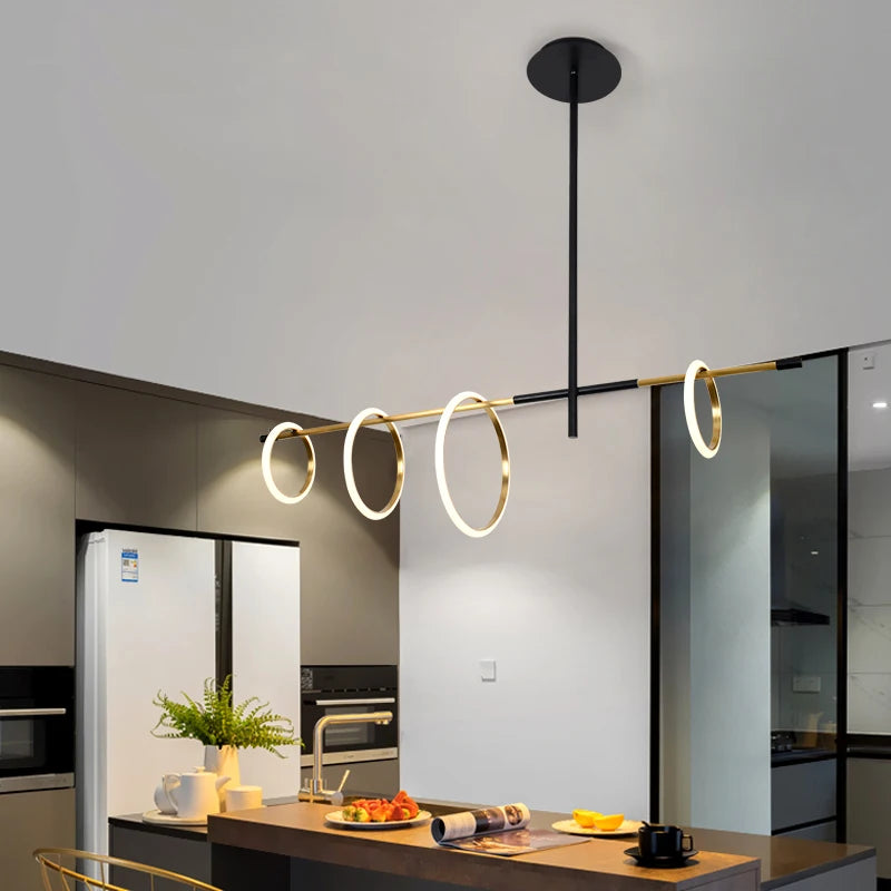 Modern LED pendant light for interior decor