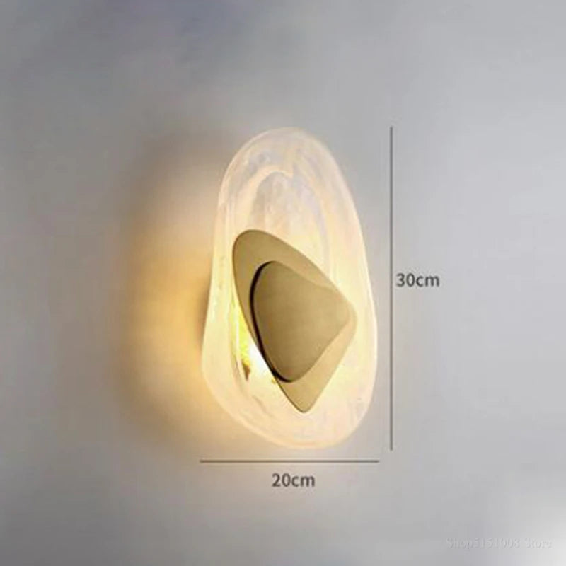 Nordic crystal LED wall light for various spaces
