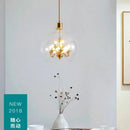Clear glass chandelier for modern decor and loft ambience