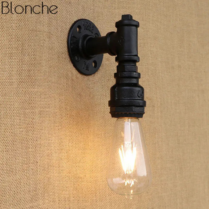 applique murale rétro en fer style industriel pour décoration intérieure - vue 8 sur 8