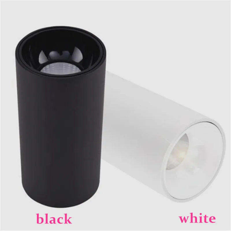 Round surface mounted LED COB downlights