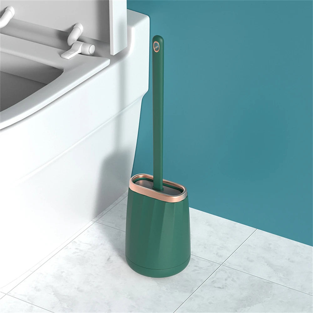 Lightweight and durable toilet brush set for bathroom - vue 9 sur 9