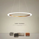 Modern circular single-ring LED chandelier