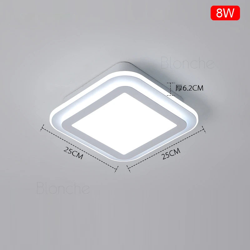 Modern nordic acrylic LED ceiling light for interior decoration