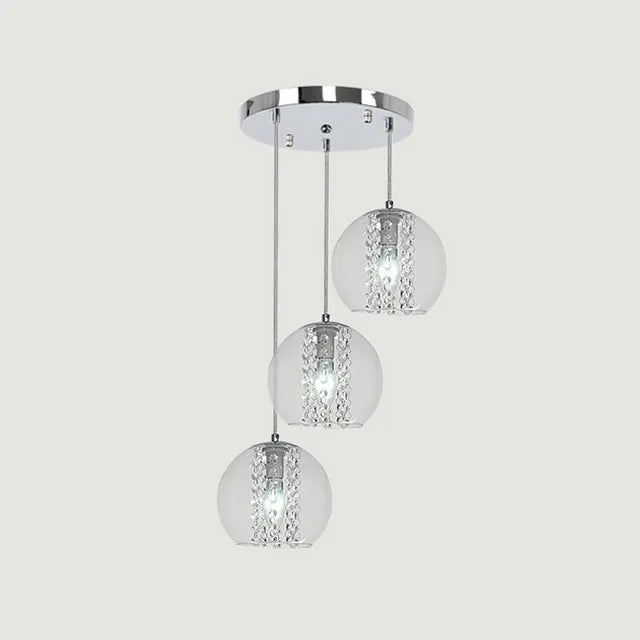 Modern glass pendant light for elegant interior decor