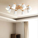 Simple modern solid wood Nordic chandelier