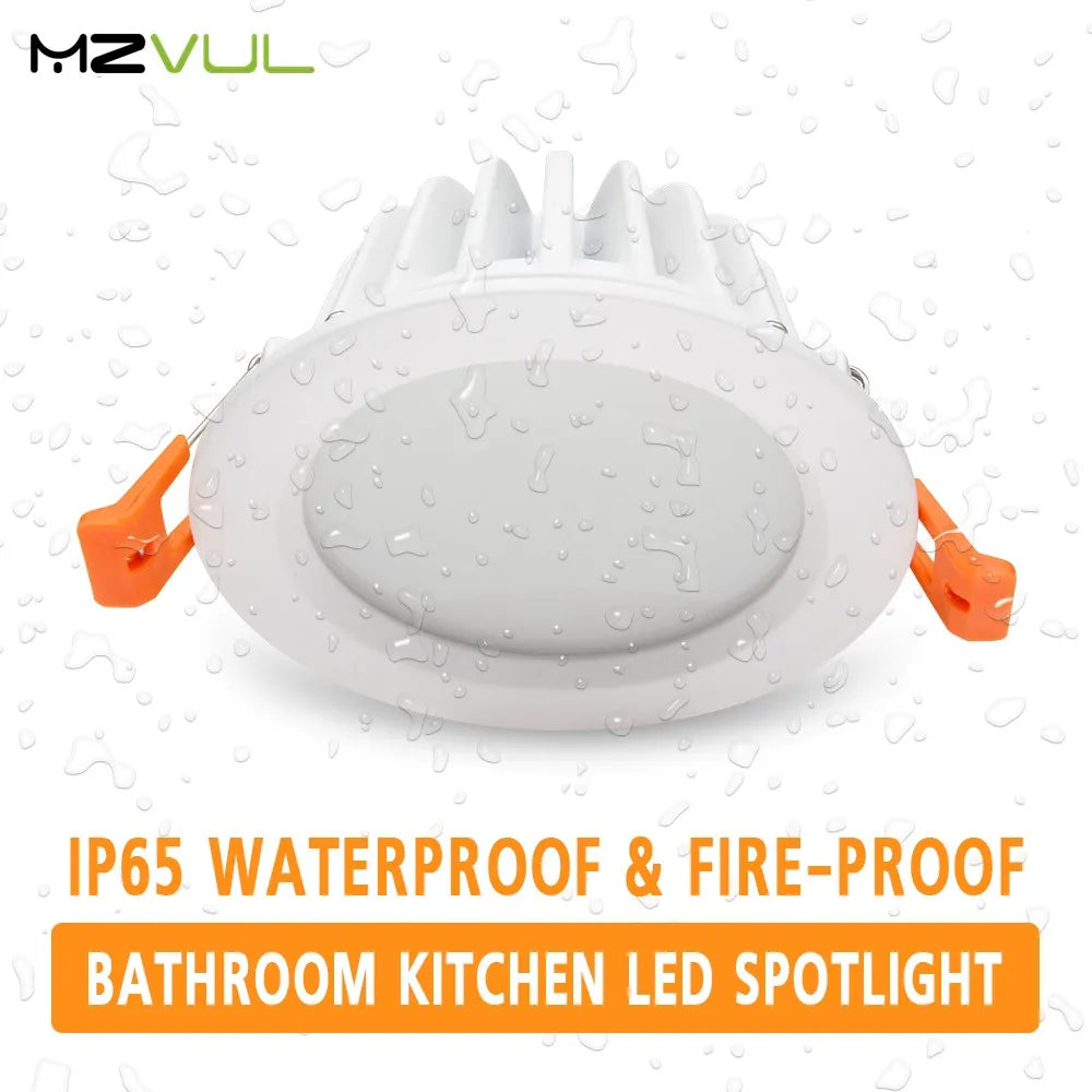 Waterproof recessed LED spotlight for outdoor and bathroom