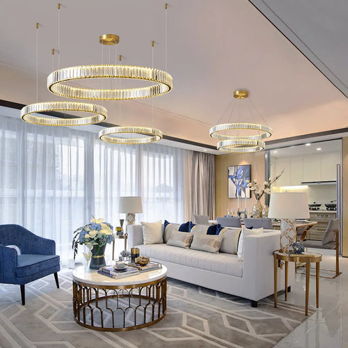 Modern crystal chandelier high-end elegant and refined design - vue 5 sur 18