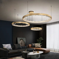 Modern crystal designer chandelier for stylish interiors