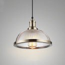 Vintage glass shade loft LED pendant light