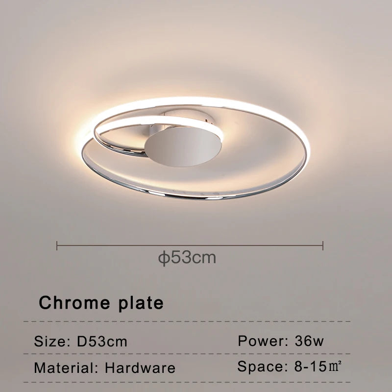 Modern LED ceiling light for elegant interior decor - vue 8 sur 10