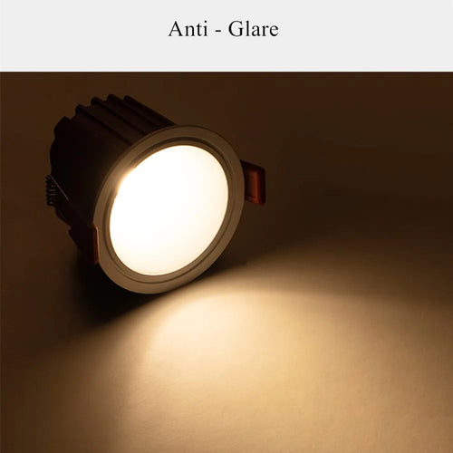 Anti-glare recessed aluminium LED spotlight for home - vue 5 sur 6