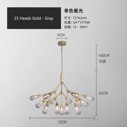 lustre luciole design post-moderne pour intérieur élégant et créatif - vue 21 sur 23