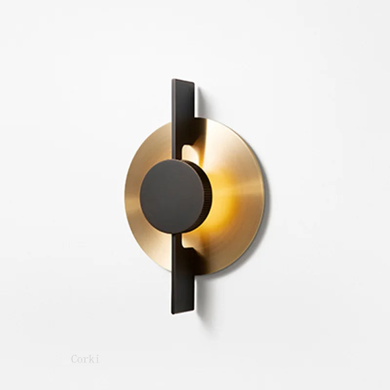 postmodern design gold metal wall light for elegant interior