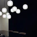 Retro smoked glass pendant light industrial indoor design