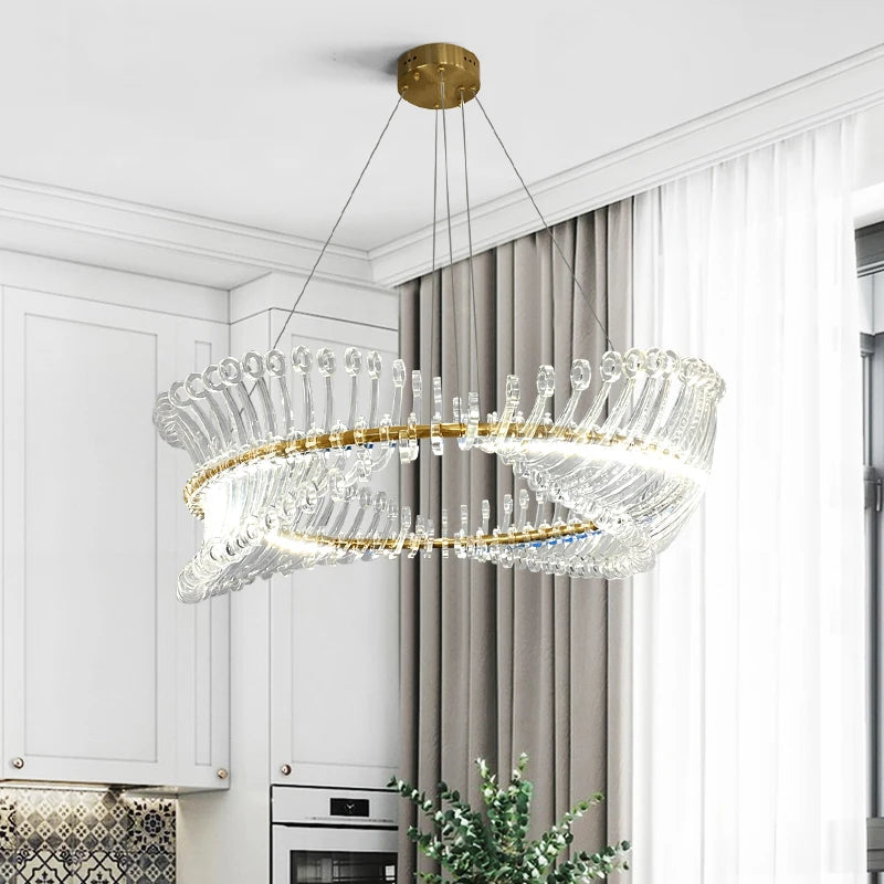 Modern LED pendant chandelier with Nordic design