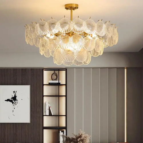 Luxury nordic design crystal pendant light for ambient lighting - vue 7 sur 13