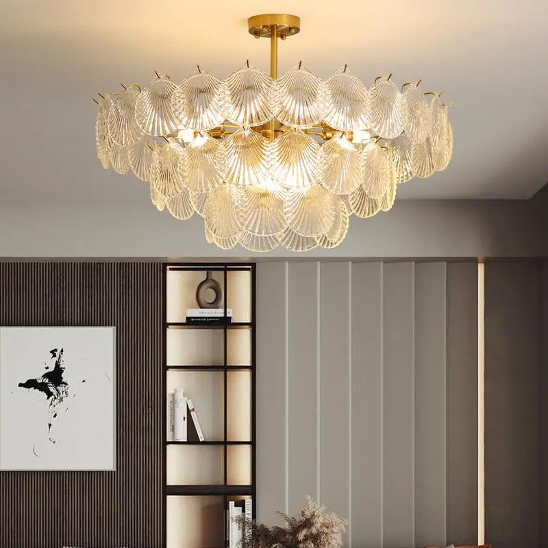 Luxury nordic design crystal pendant light for ambient lighting - vue 6 sur 13