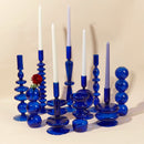 Glass candle holders for romantic decoration and parties