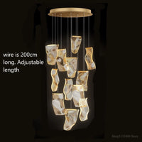 Modern LED chandelier for staircases and clothing shops
