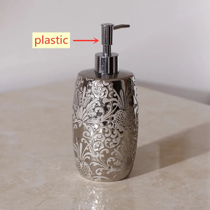ceramic bottles for shampoo and soap